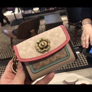 Coach Parker Bag Charm Colorblock Signature Canvas